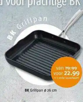 Poiesz BK Grillpan Ø 26 Cm aanbieding