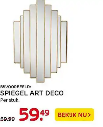 Praxis Spiegel Art Deco aanbieding