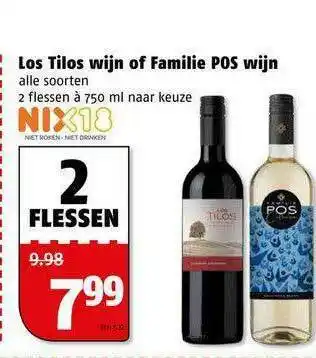 Poiesz Los Tilos Wijn Of Familie POS Wijn aanbieding