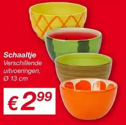 Kik Schaaltje Verschillende uitvoeringen aanbieding