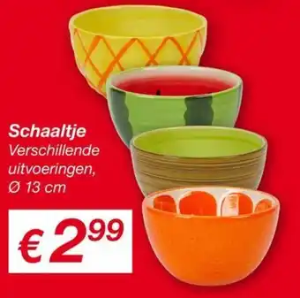 Kik Schaaltje Verschillende uitvoeringen aanbieding