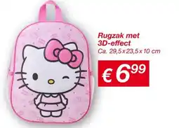 Kik Rugzak met 3D effect aanbieding