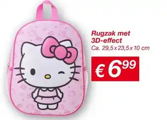 Kik Rugzak met 3D effect aanbieding