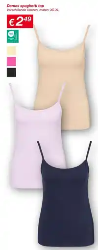 Kik Dames spaghetti top aanbieding