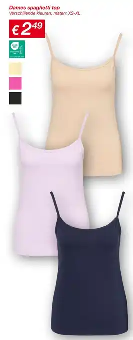 Kik Dames spaghetti top aanbieding