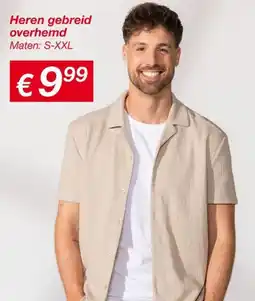 Kik Heren gebreid overhemd aanbieding