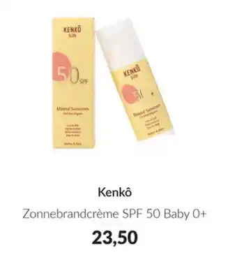 Babypark Zonnebrandcrème SPF 50 Baby 0+ aanbieding