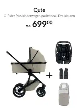 Babypark Q-Rider Plus kinderwagen pakketdeal aanbieding