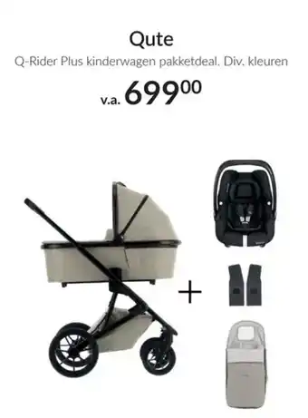 Babypark Q-Rider Plus kinderwagen pakketdeal aanbieding
