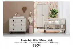 Babypark Europe Baby Olivia oatmeal bold aanbieding