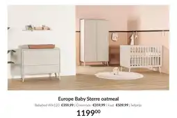 Babypark Europe Baby Sterre oatmeal aanbieding