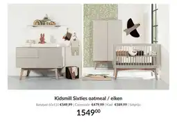 Babypark Kidsmill Sixties oatmeal, eiken aanbieding