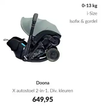 Babypark Doona aanbieding