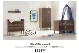 Babypark Kidsmill Dai walnoot aanbieding