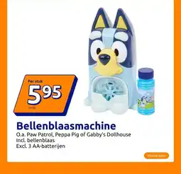 Action Bellenblaasmachine aanbieding
