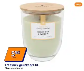 Action Treewick geurkaars XL aanbieding