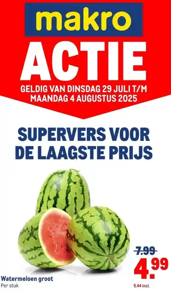 Makro Watermeloen groot aanbieding