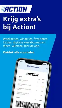 Action Krijg extra's bij Action! aanbieding