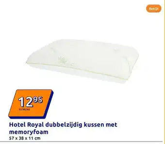 Action Hotel Royal dubbelzijdig kussen met memoryfoam aanbieding