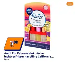 Action Ambi Pur Febreze elektrische luchtverfrisser navulling California Sunset aanbieding