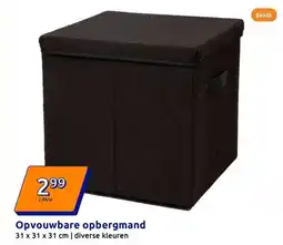 Action Opvouwbare opbergmand aanbieding
