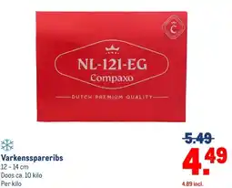 Makro Varkensspareribs aanbieding