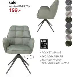 Henders & Hazel Armstoel bell aanbieding