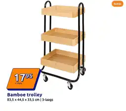 Action Bamboe trolley aanbieding