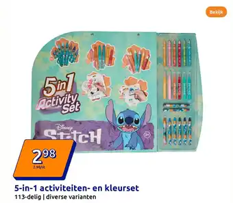 Action 5 in 1 activiteiten en kleurset aanbieding