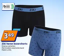 Action Ziki heren boxershorts aanbieding
