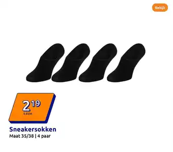 Action Sneakersokken aanbieding