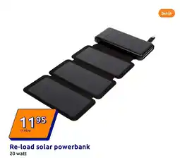 Action Re-load solar powerbank aanbieding