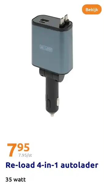 Action Re-load 4 in 1 autolader aanbieding
