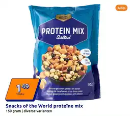 Action Snacks of the World proteïne mix aanbieding