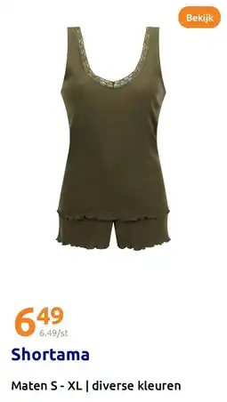 Action Shortama aanbieding