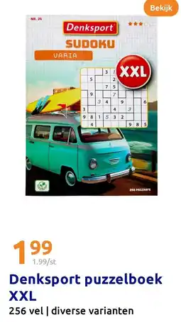 Action Denksport puzzelboek XXL aanbieding