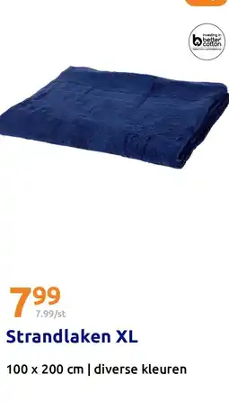 Action Strandlaken XL aanbieding