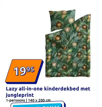 Action Lazy all in one kinderdekbed met aanbieding