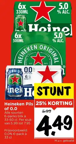 Vomar Voordeelmarkt Heineken Pils aanbieding