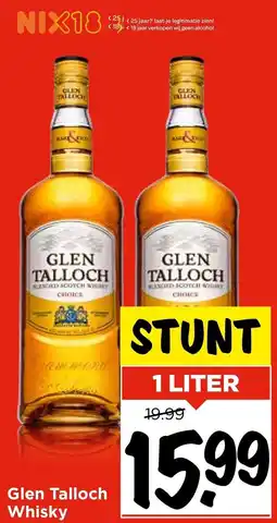 Vomar Voordeelmarkt Glen Talloch Whisky aanbieding