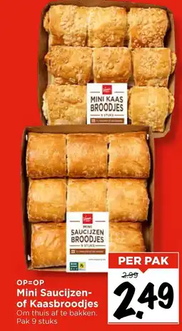 Vomar Voordeelmarkt Mini Saucijzen- of Kaasbroodjes aanbieding