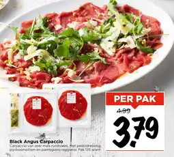 Vomar Voordeelmarkt Black Angus Carpaccio aanbieding