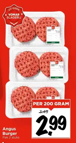 Vomar Voordeelmarkt Angus Burger aanbieding