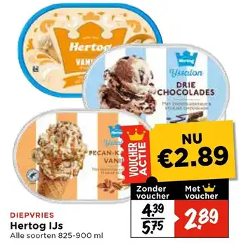 Vomar Voordeelmarkt Hertog IJs aanbieding