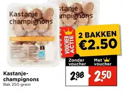 Vomar Voordeelmarkt Kastanje champignons aanbieding
