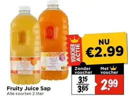 Vomar Voordeelmarkt Fruity Juice Sap aanbieding