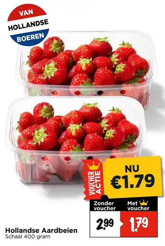 Vomar Voordeelmarkt Hollandse Aardbeien aanbieding
