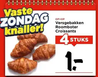 Vomar Voordeelmarkt Versgebakken Roomboter Croissants aanbieding