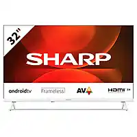 Bol.com Sharp 32FH2 W - 32 inch - HD-Ready - Smart TV - wit aanbieding