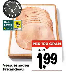 Vomar Voordeelmarkt Versgesneden Fricandeau aanbieding